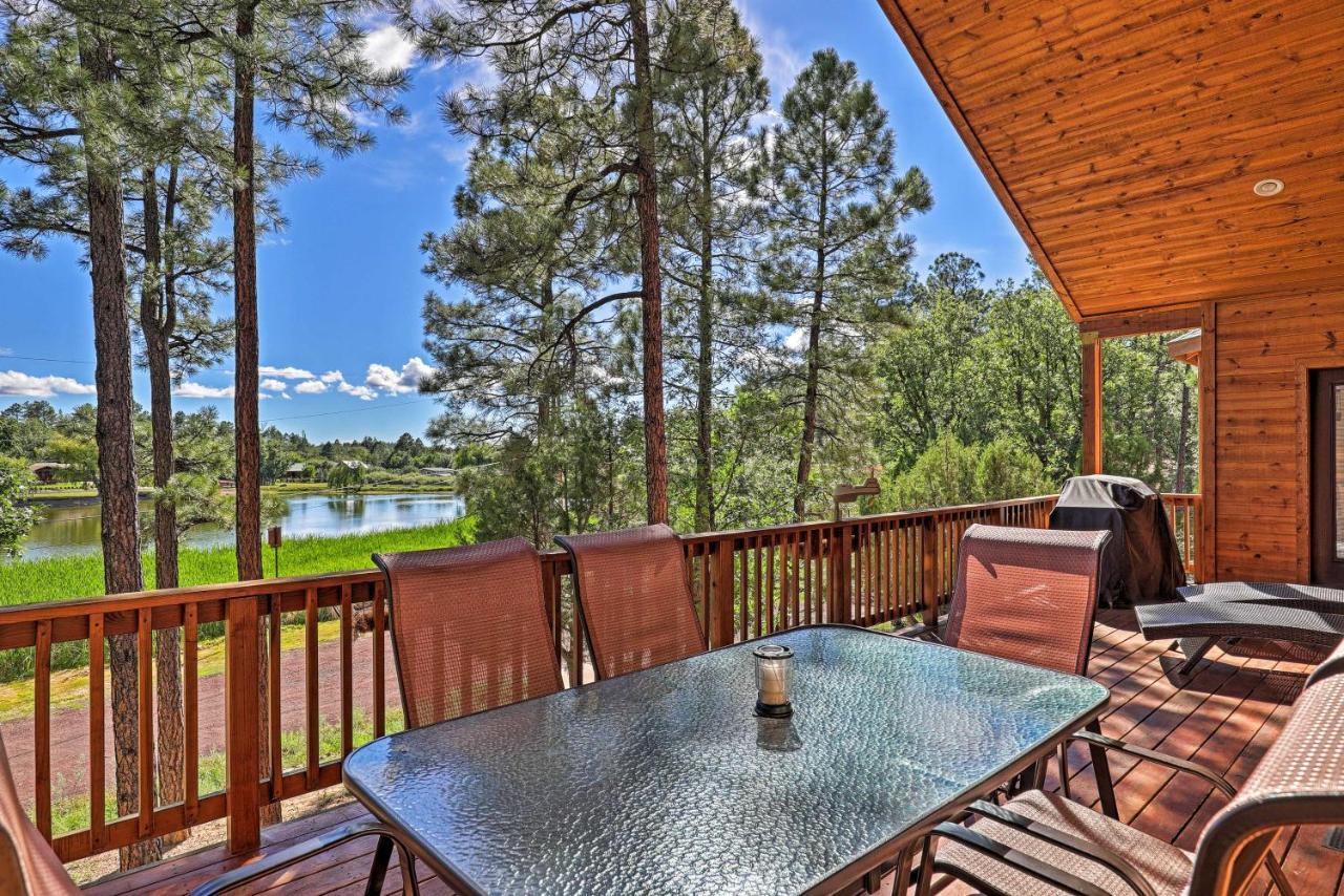 Serene Lakeside Cabin With Decks And Edler Lake Views! Pinetop-Lakeside Esterno foto